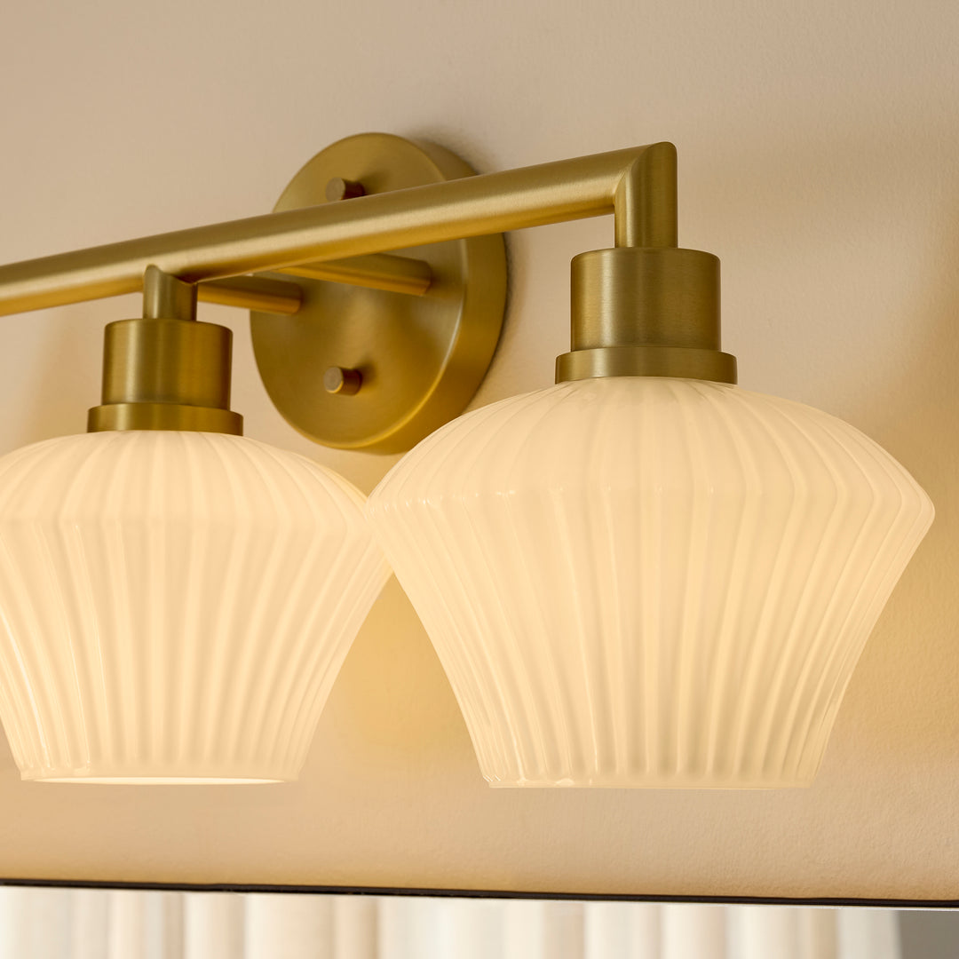 CASSINI 3 Light Vanity - Aged Brass