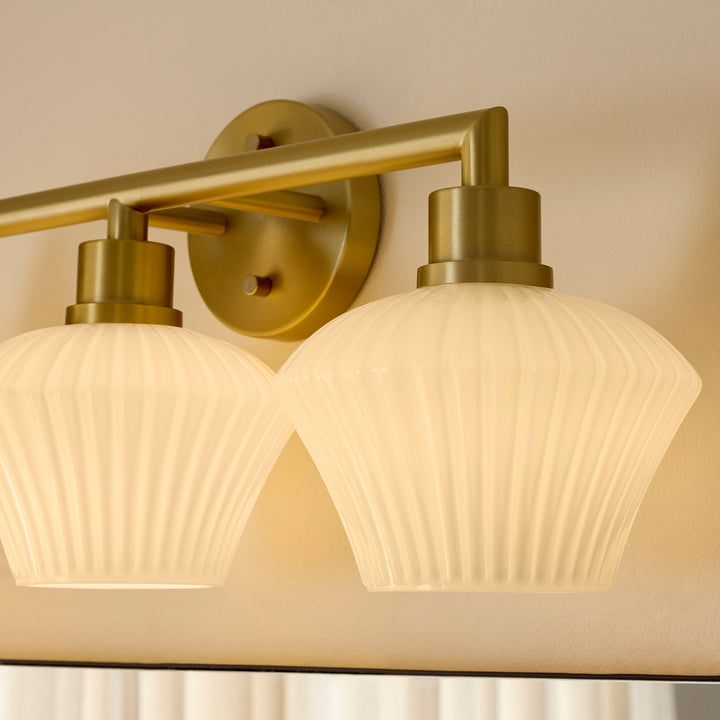 CASSINI 3 Light Vanity - Aged Brass