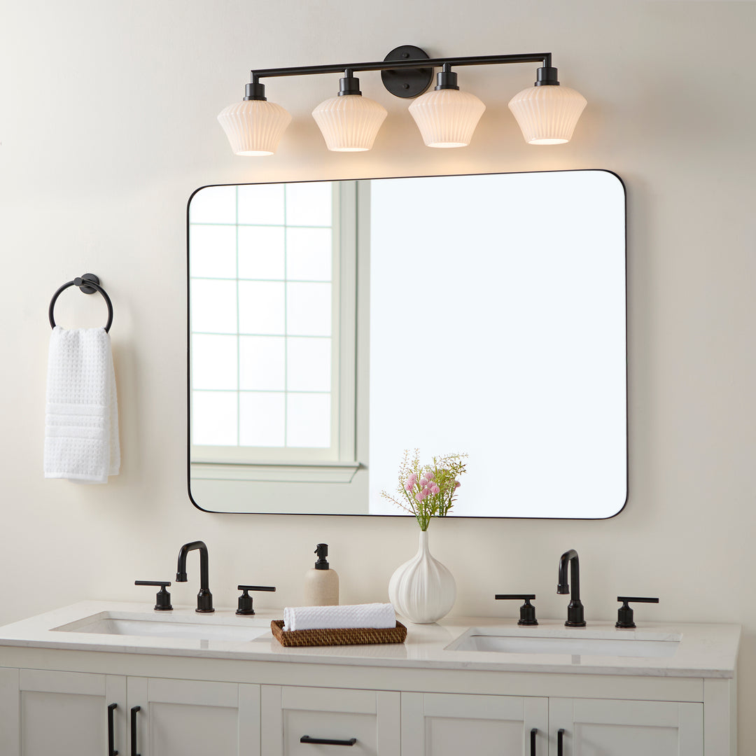 CASSINI 4 Light Vanity - Matte Black