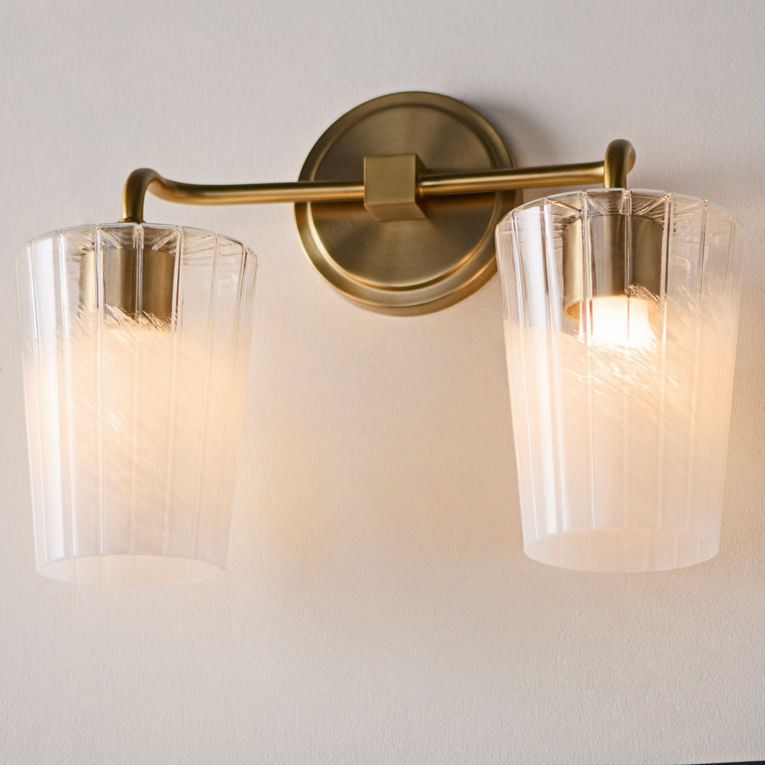 PROVIDENCE 2 Light Vanity - Aged Brass