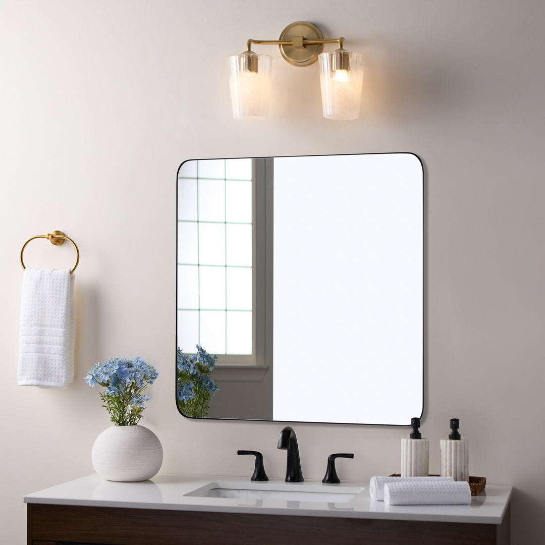 PROVIDENCE 2 Light Vanity - Aged Brass