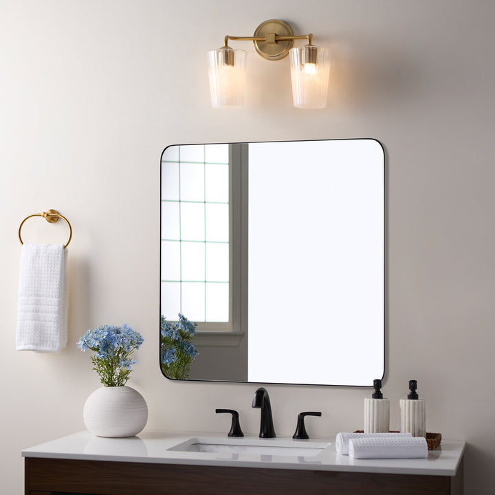 PROVIDENCE 2 Light Vanity - Aged Brass