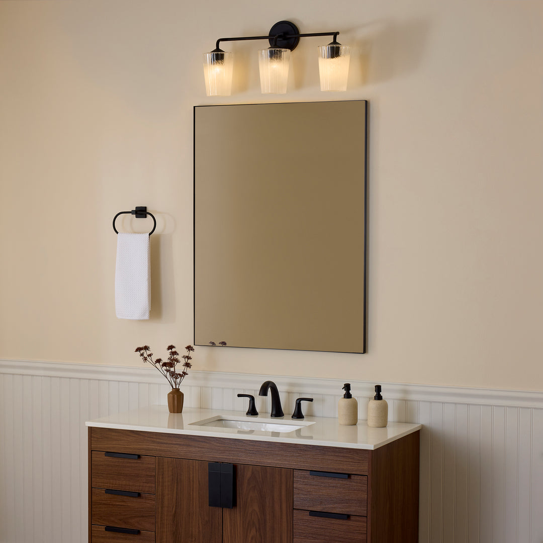PROVIDENCE 3 Light Vanity - Matte Black