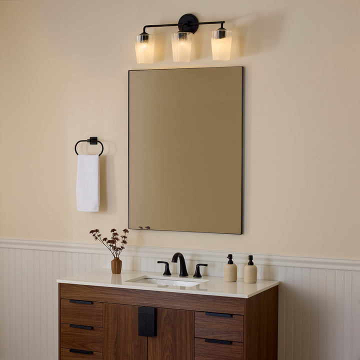 PROVIDENCE 3 Light Vanity - Matte Black