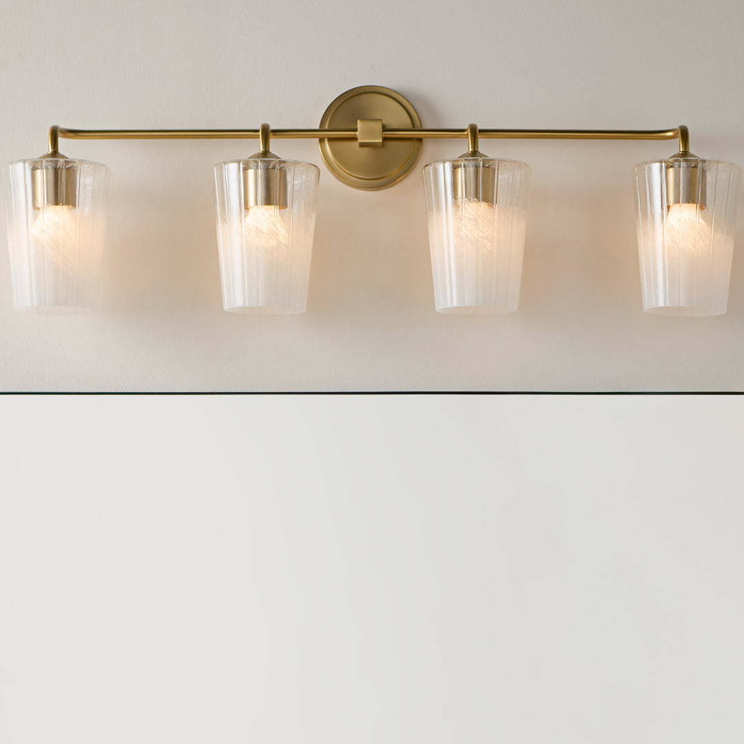 PROVIDENCE 4 Light Vanity - Aged Brass