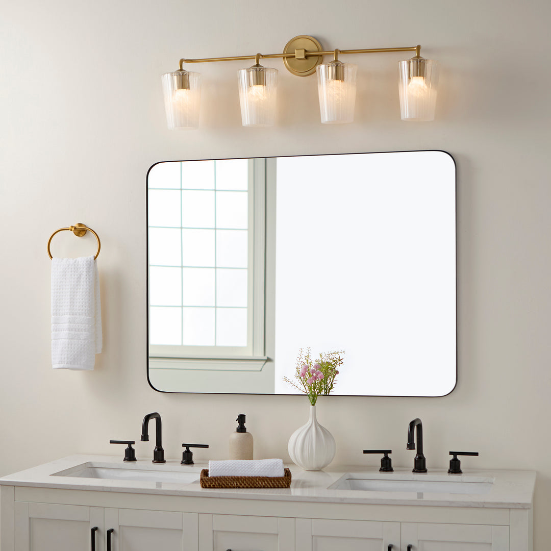 PROVIDENCE 4 Light Vanity - Aged Brass