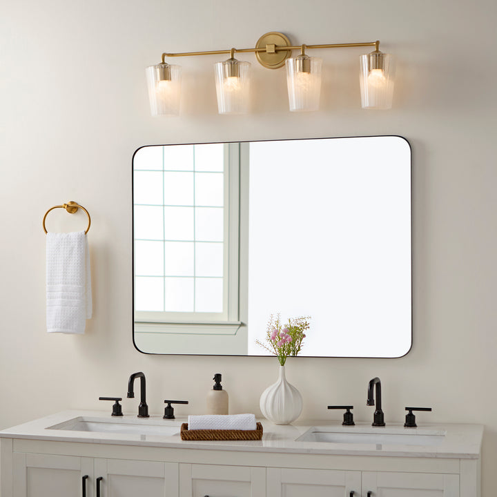 PROVIDENCE 4 Light Vanity - Aged Brass