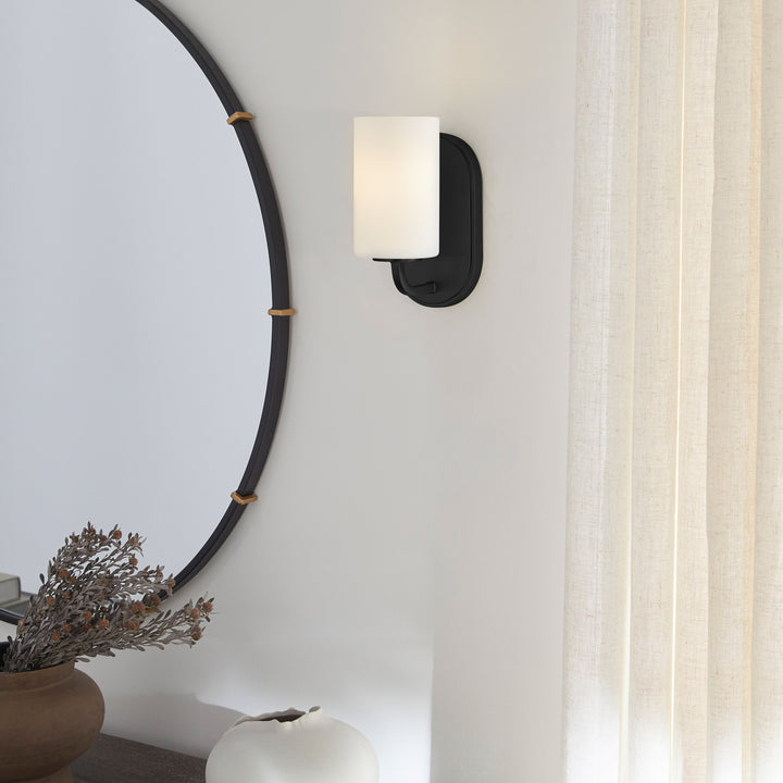RUTHERFORD 1 Light Wall Mount - Matte Black