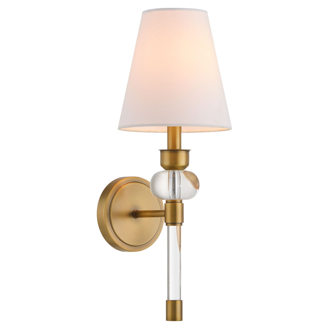 Cetro 1 Light Wall Mount - Brushed Brass