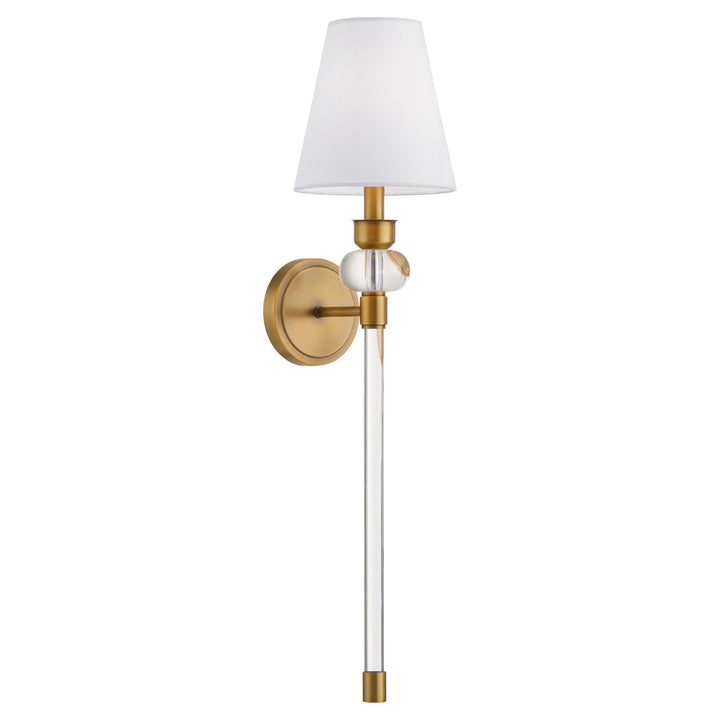 Cetro 1 Light Wall Mount - Brushed Brass