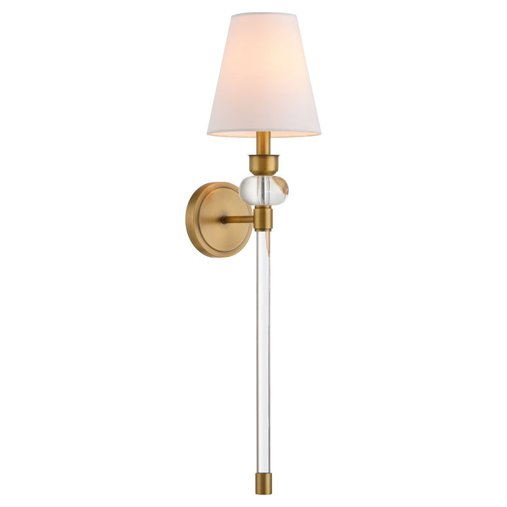 Cetro 1 Light Wall Mount - Brushed Brass