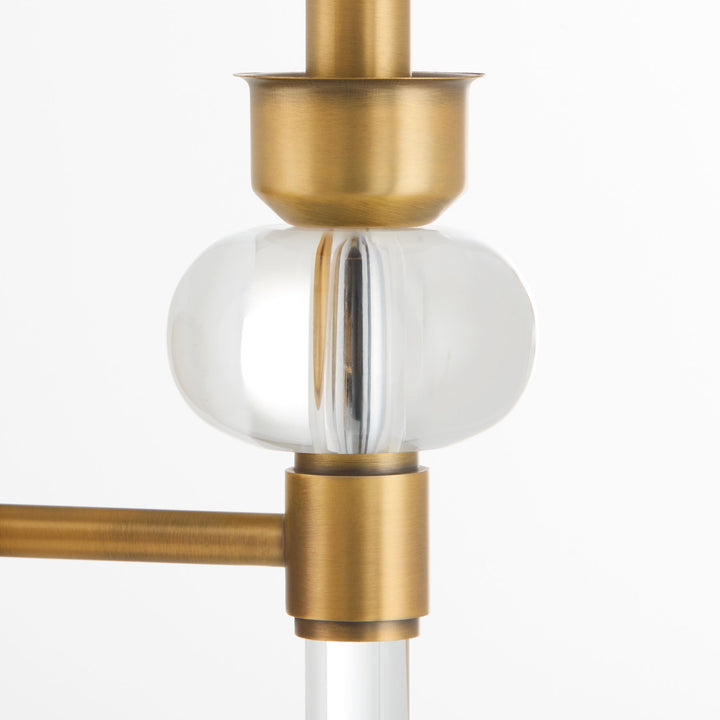 Cetro 1 Light Wall Mount - Brushed Brass
