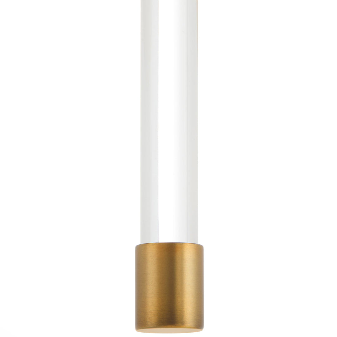 Cetro 1 Light Wall Mount - Brushed Brass