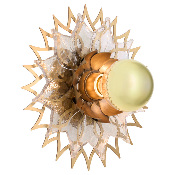 ONDINE 1 Light 10" Sconce - Brushed Brass
