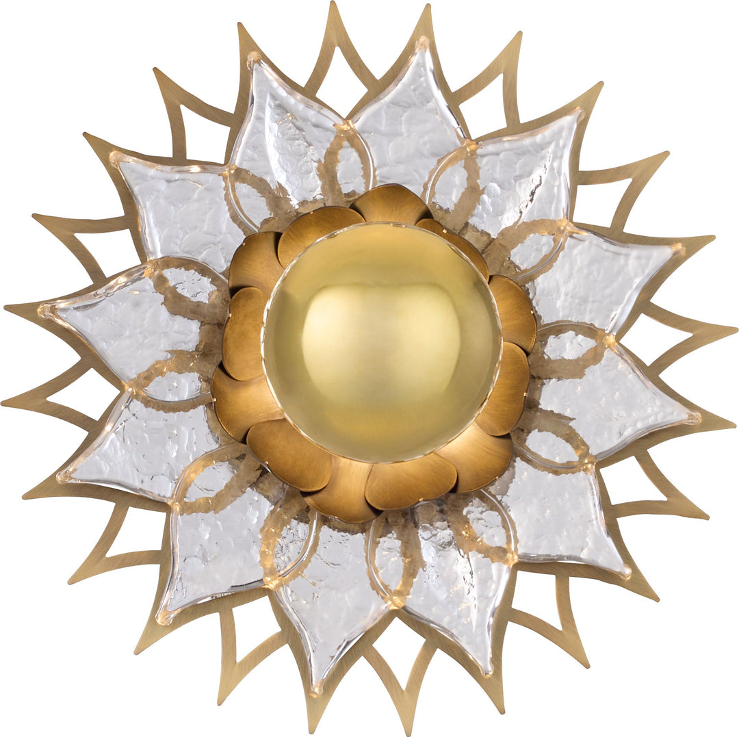 ONDINE 1 Light 10" Sconce - Brushed Brass