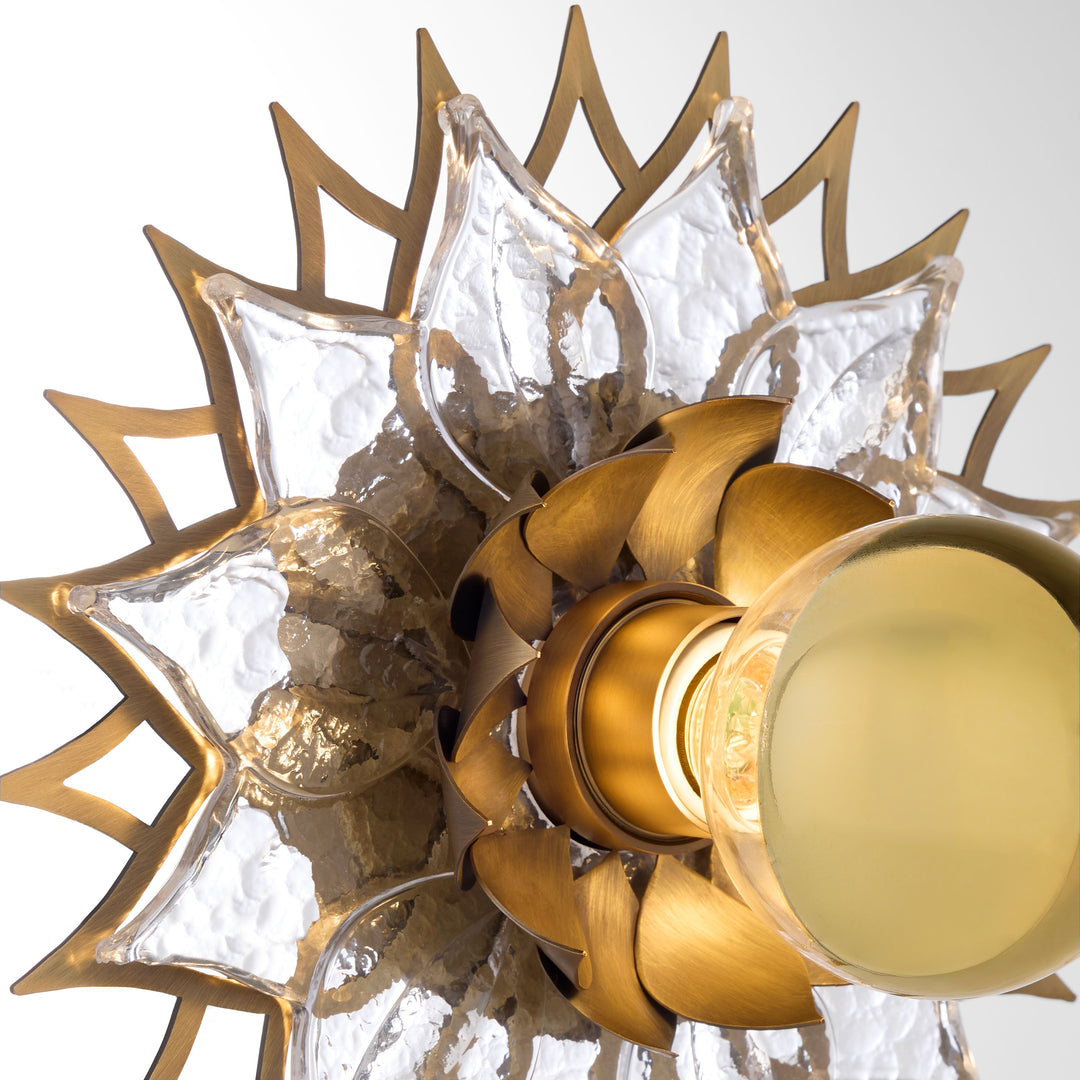 ONDINE 1 Light 10" Sconce - Brushed Brass