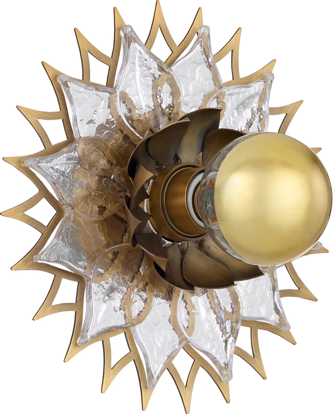 ONDINE 1 Light 10" Sconce - Brushed Brass