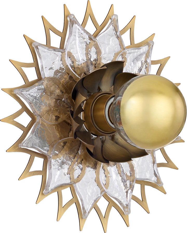 ONDINE 1 Light 10" Sconce - Brushed Brass