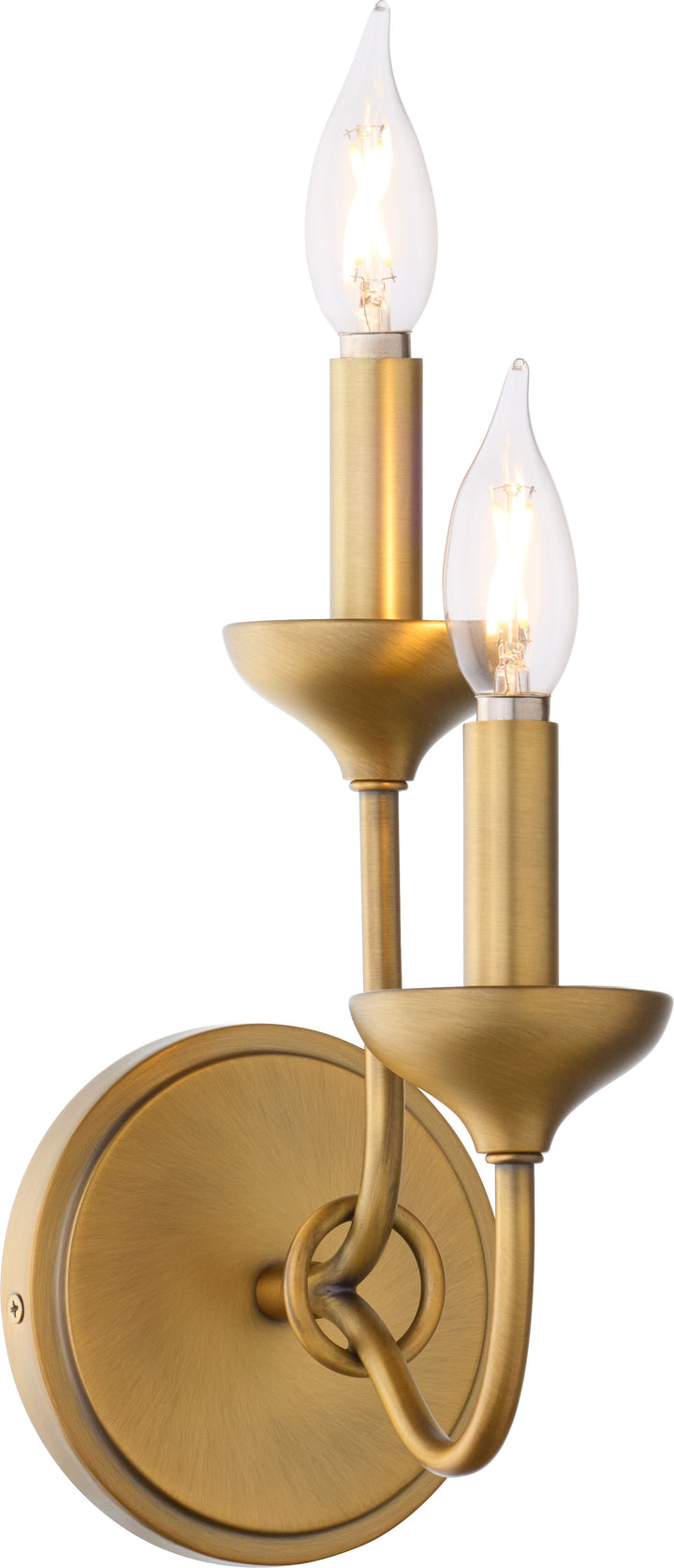LIVINGSTON 2 Light  Wall Mount - Brushed Brass