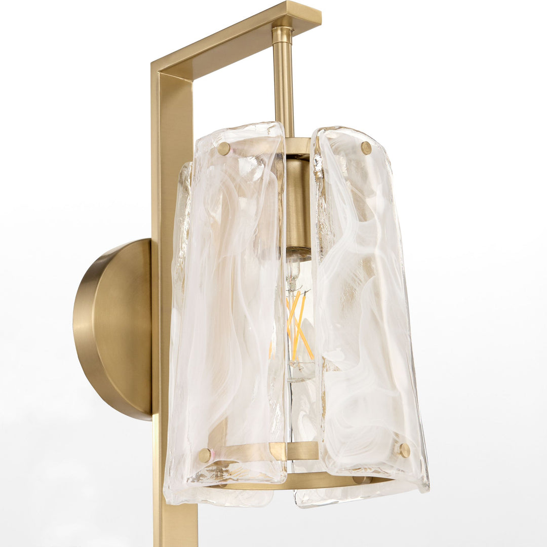 PRESTIGE 1 Light Wall Mount - Aged Brass
