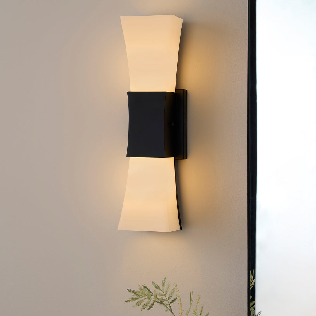 AYALA 2 Light Sconce - Matte Black