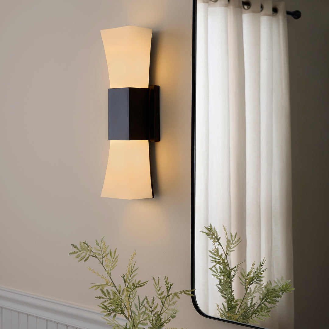 AYALA 2 Light Sconce - Matte Black