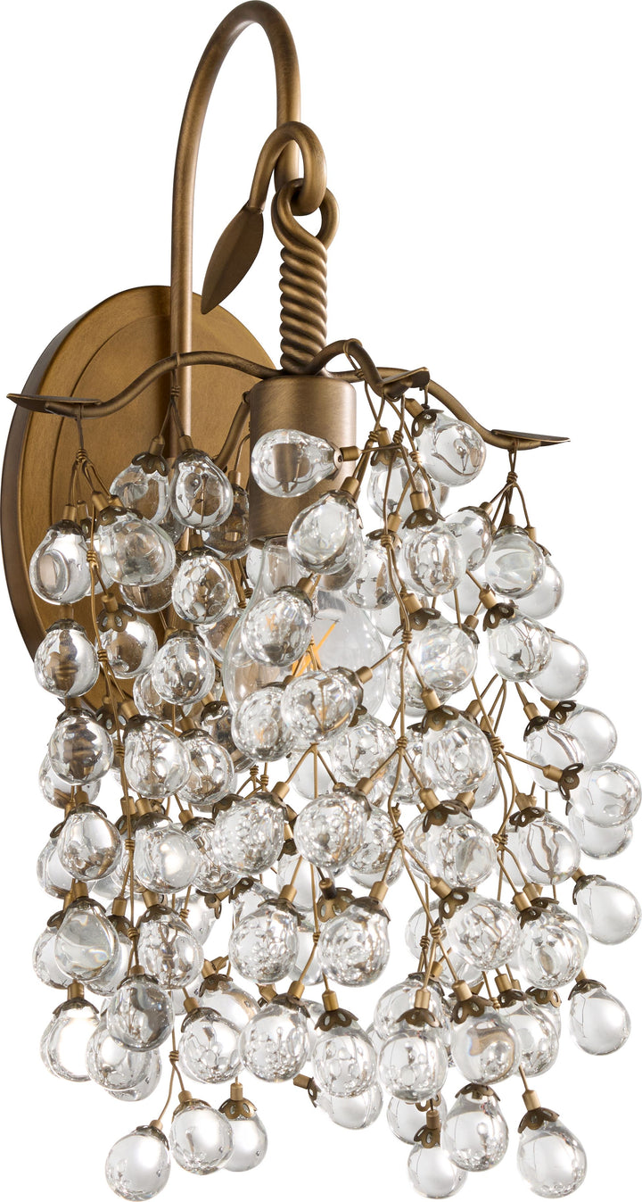 GLICINA 1 Light Wall Mount - Natural Brass
