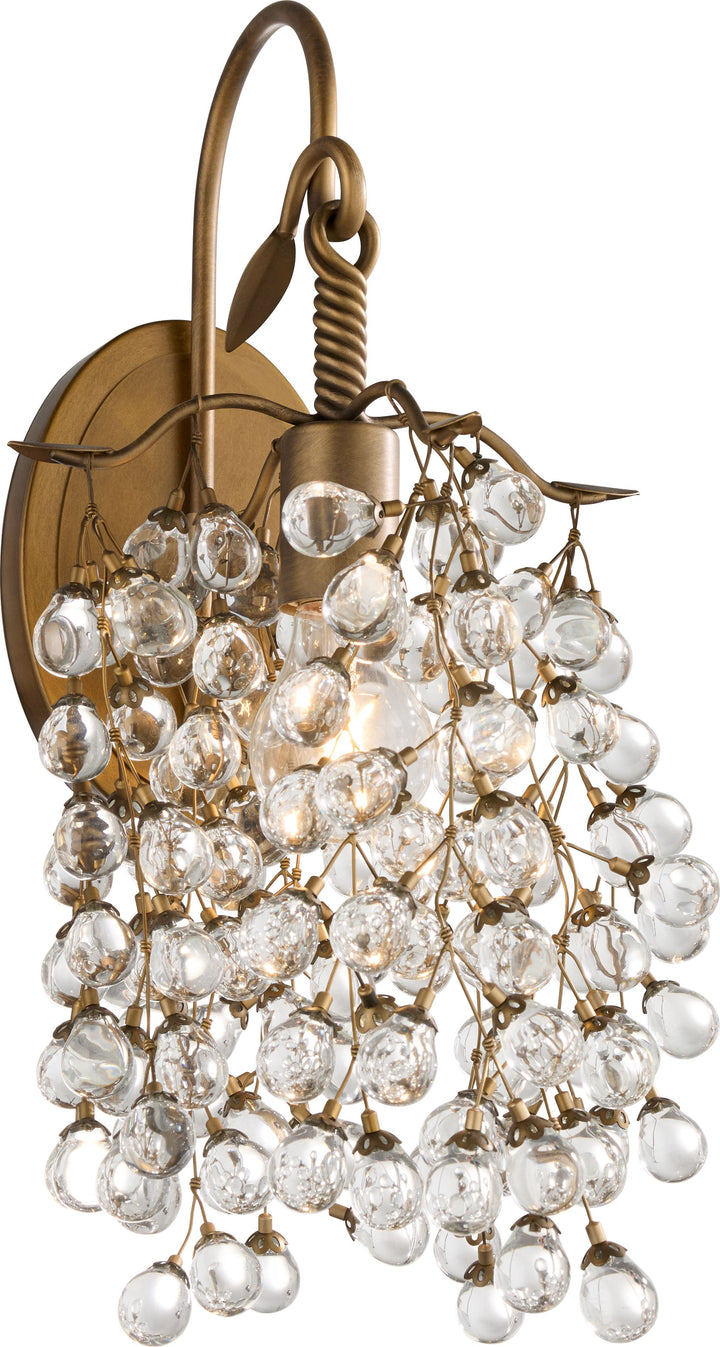 GLICINA 1 Light Wall Mount - Natural Brass