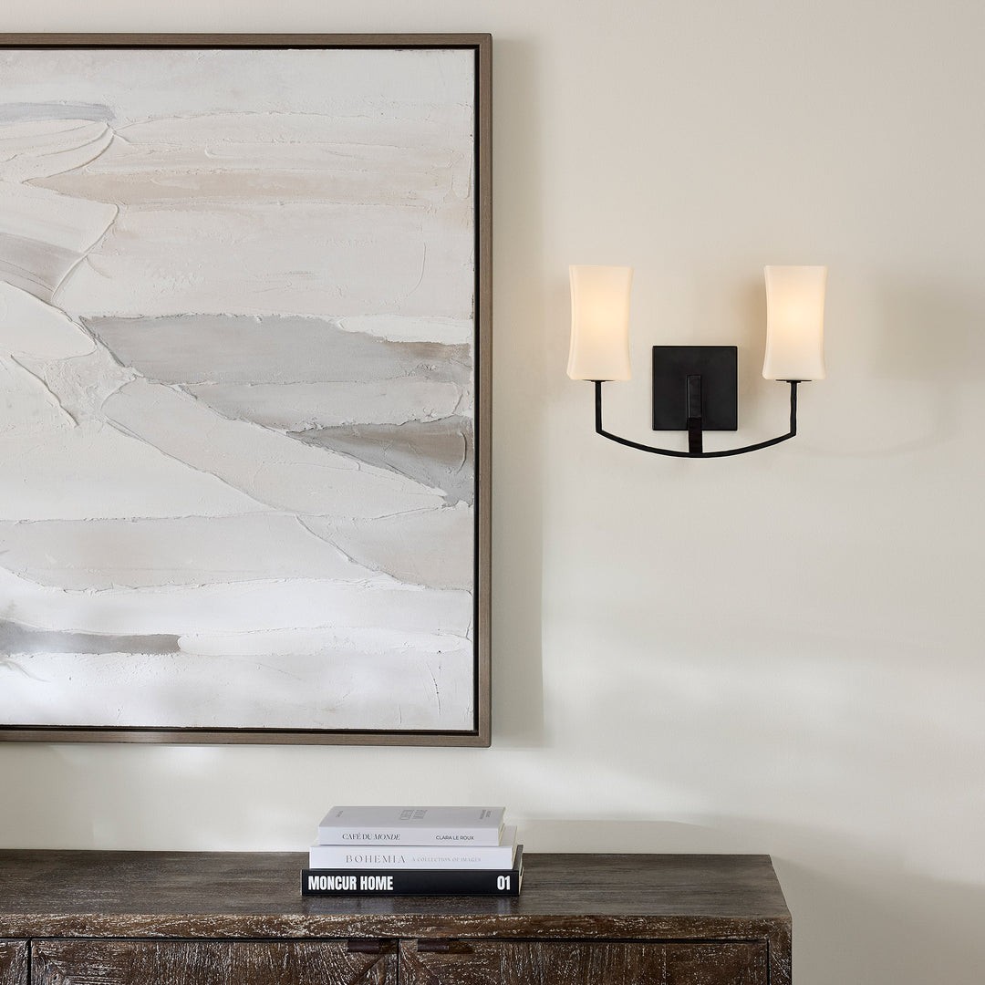 AYALA 2 Light Wall Mount - Matte Black