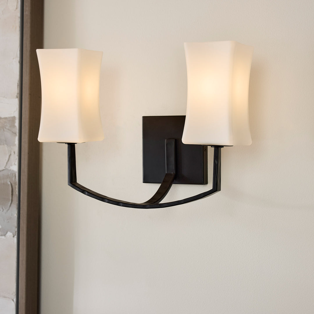 AYALA 2 Light Wall Mount - Matte Black