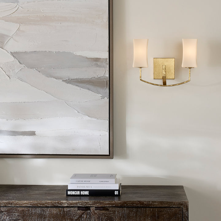 AYALA 2 Light Wall Mount - Gold Leaf