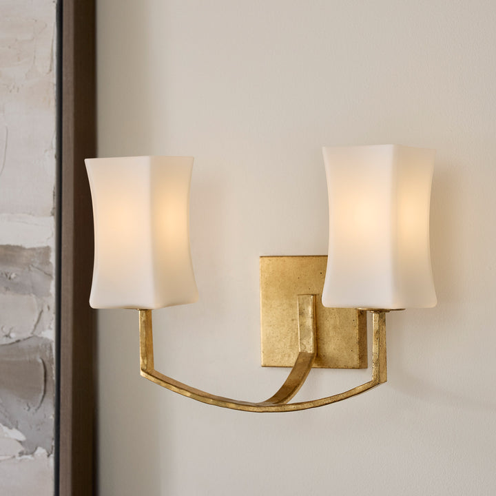AYALA 2 Light Wall Mount - Gold Leaf
