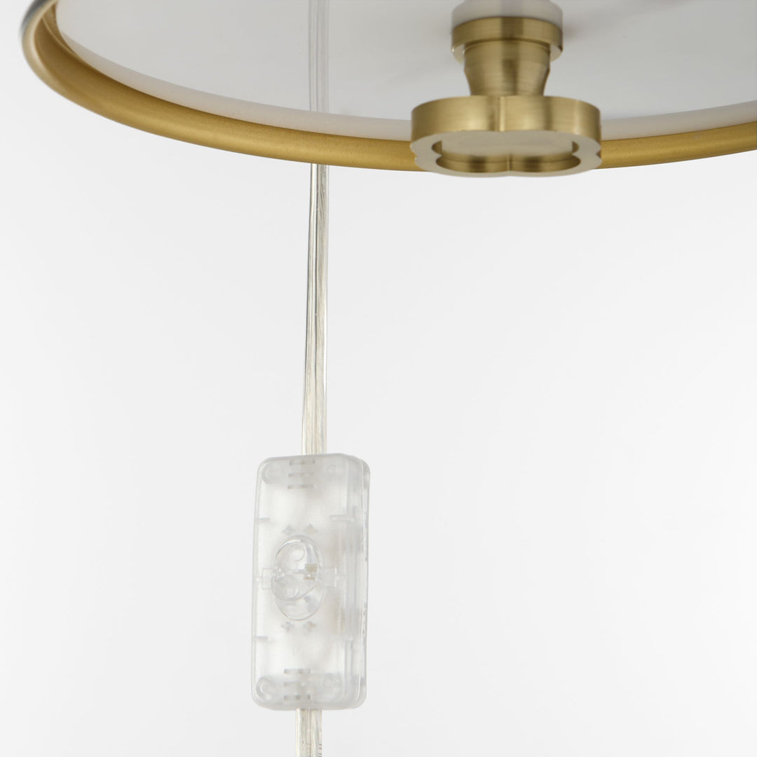 BONNEL 1 Light Wall Mount - Matte Black / Aged Brass
