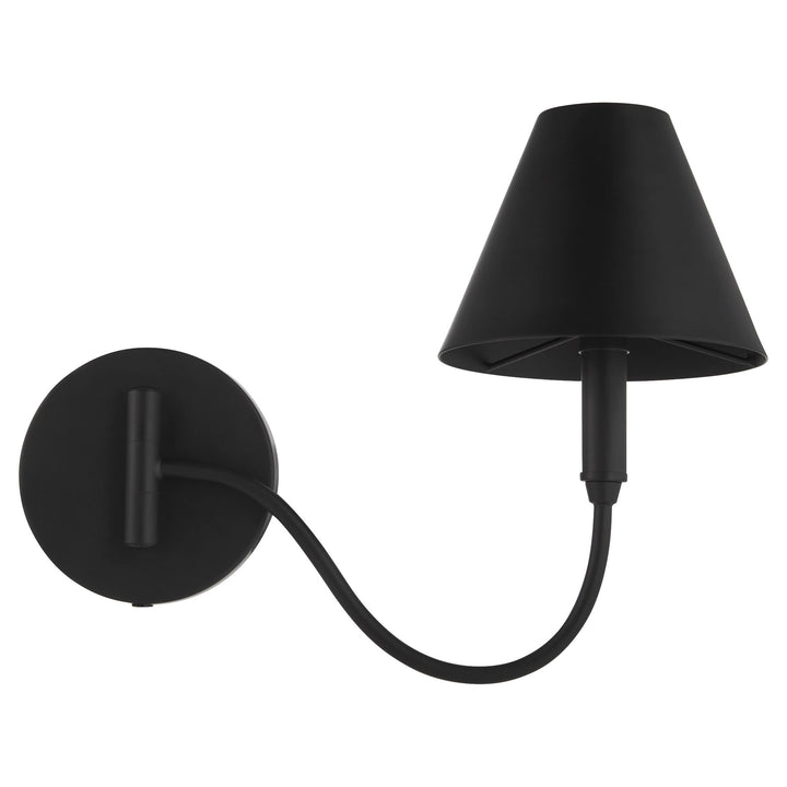 WALTZ 1-Light Swing-Arm Lamp - Matte Black
