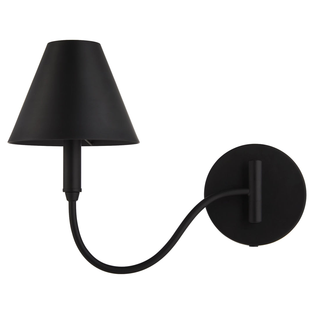 WALTZ 1-Light Swing-Arm Lamp - Matte Black