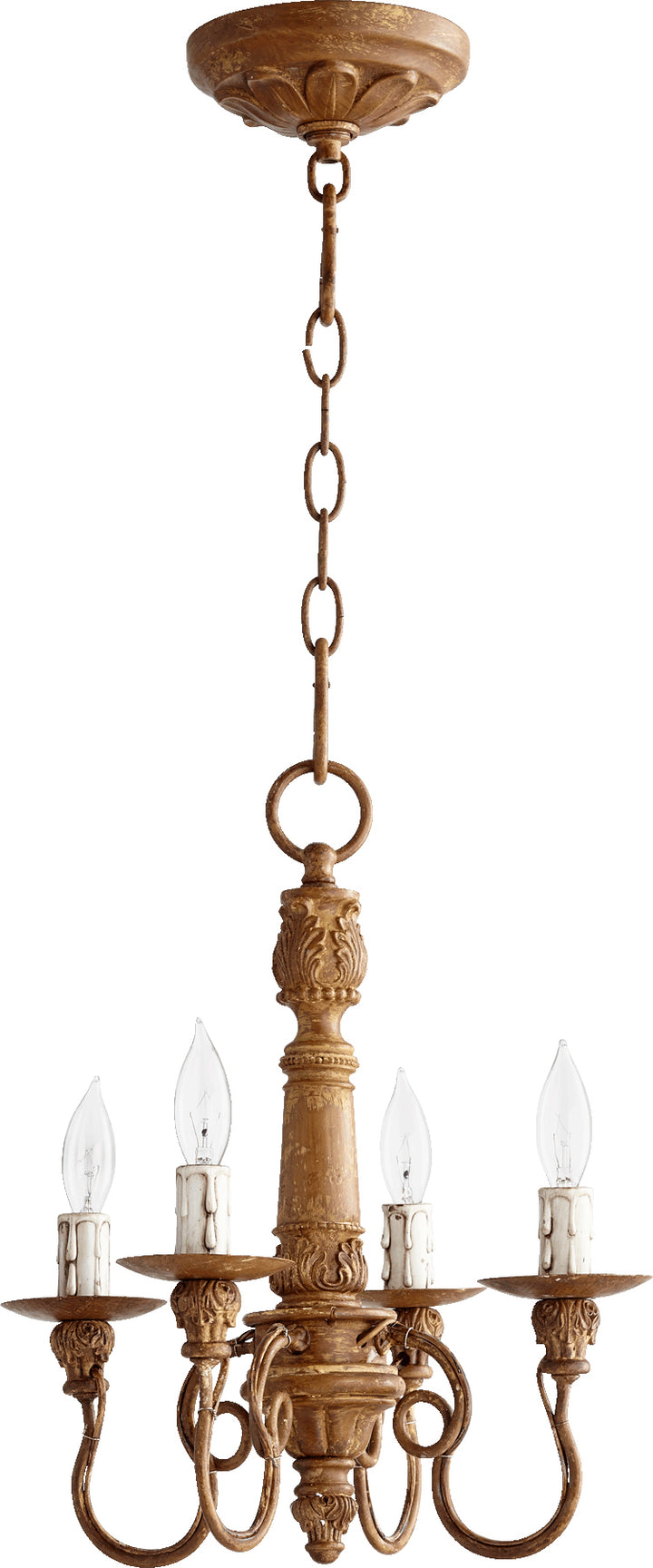 Salento 4 Light French Umber Traditional Chandelier