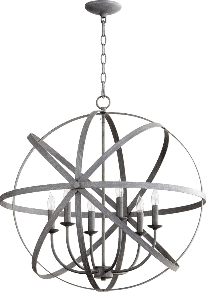 Celeste 6 Light Zinc  Transitional Chandelier