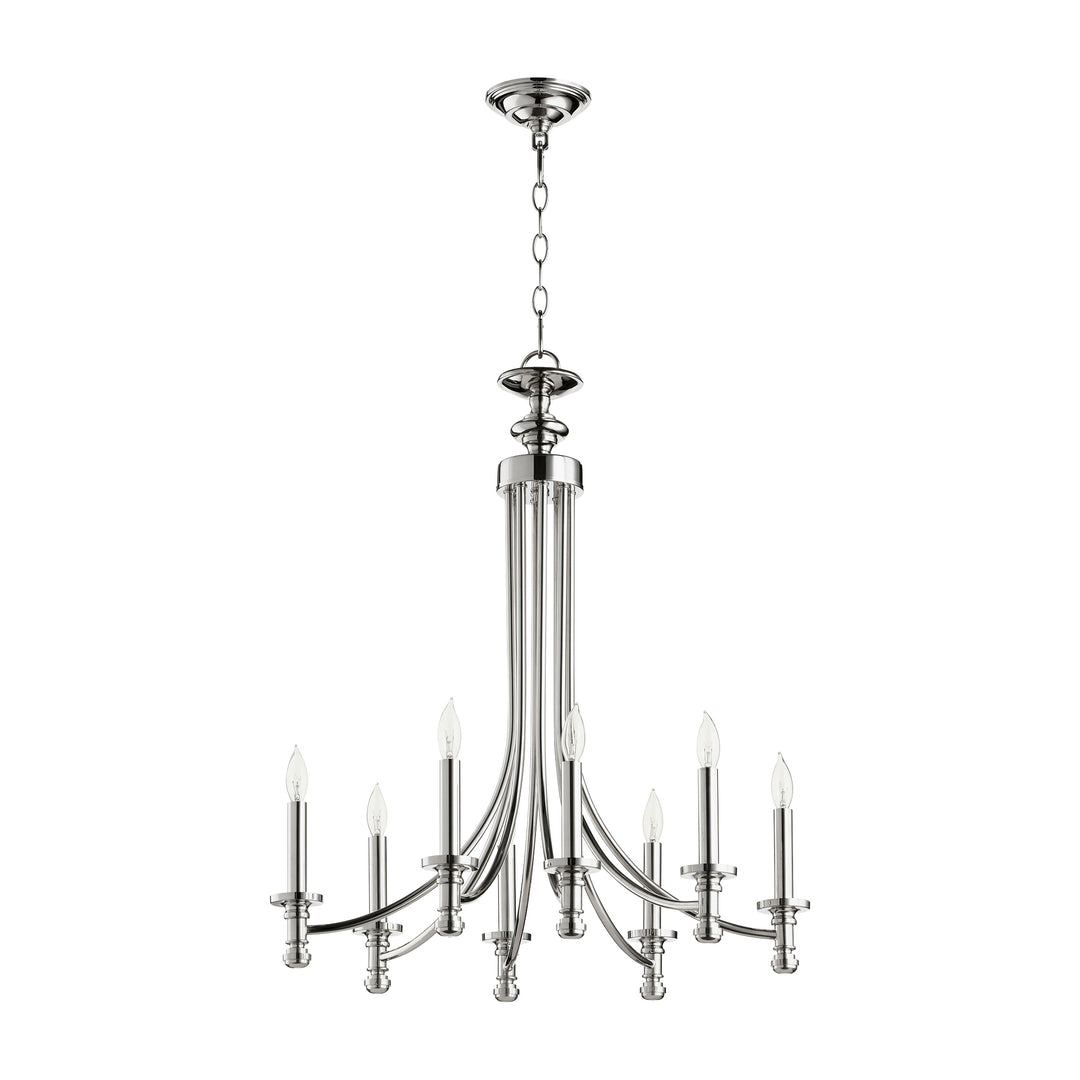 ROSSINGTON 8 Light Chandelier - Polished Nickel
