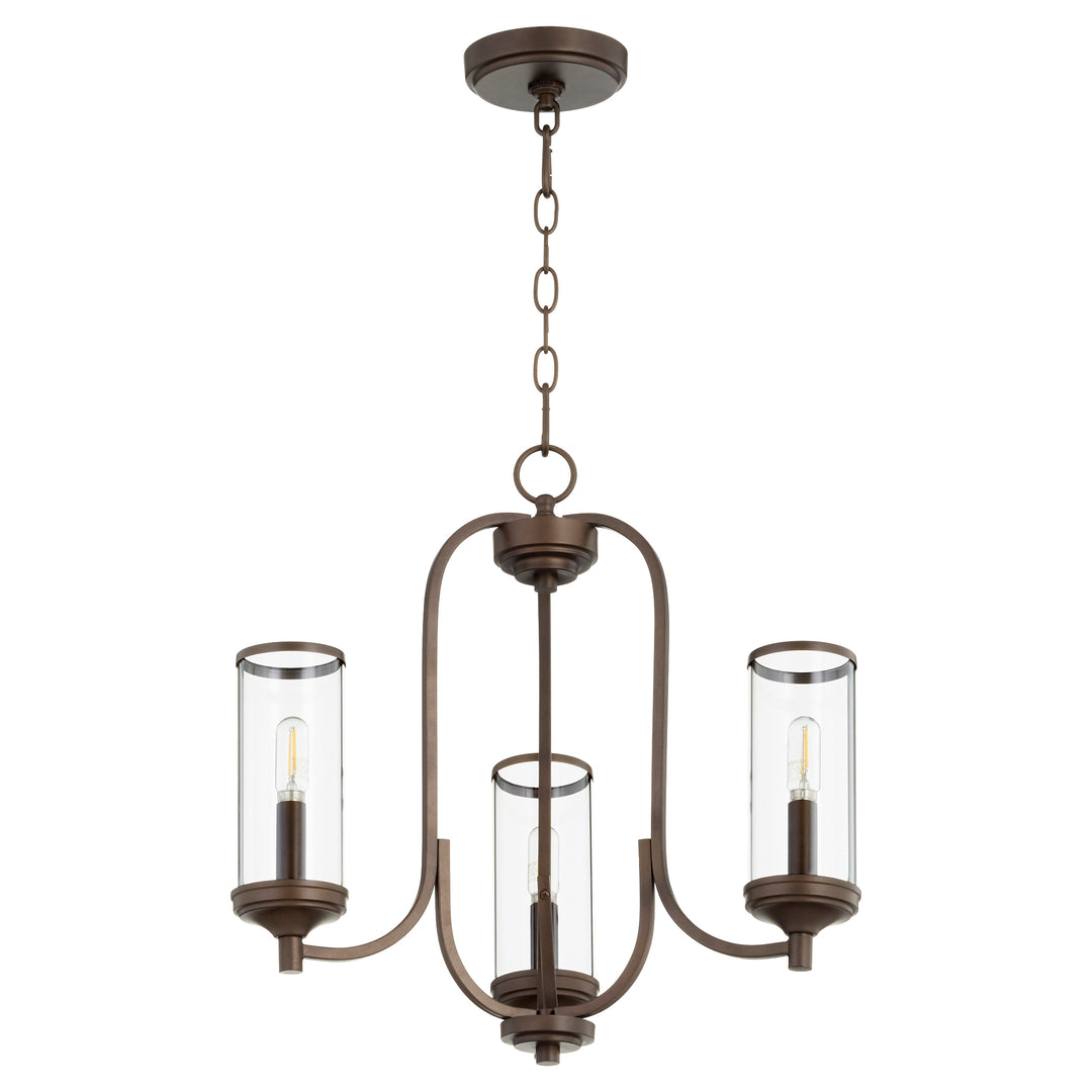 COLLINS 3 Light Chandelier - Oiled Bronze