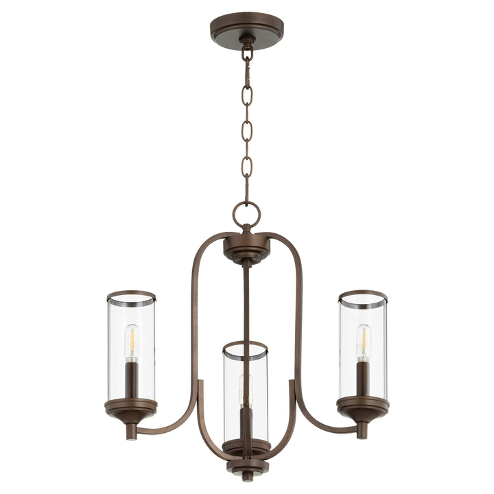 COLLINS 3 Light Chandelier - Oiled Bronze