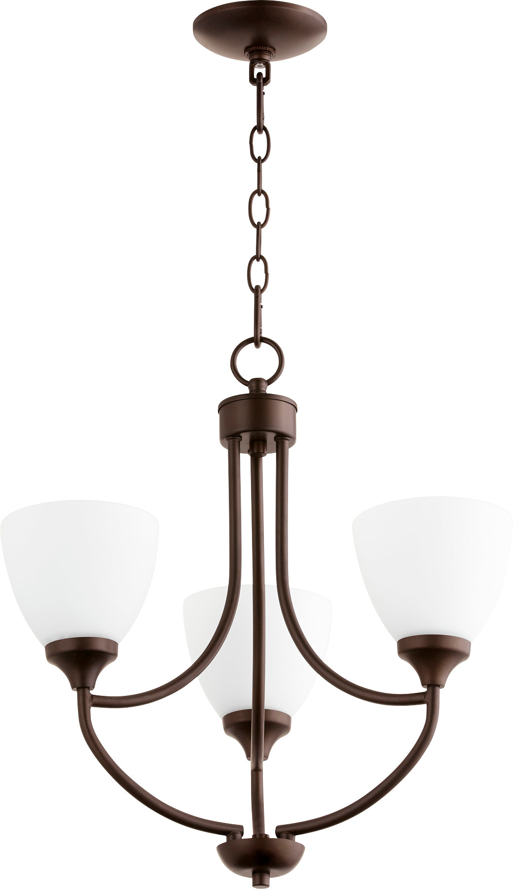 ENCLAVE 3 Light Chandelier - Oiled Bronze