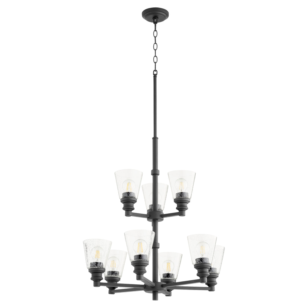 DUNBAR 9 Light Chandelier - Black