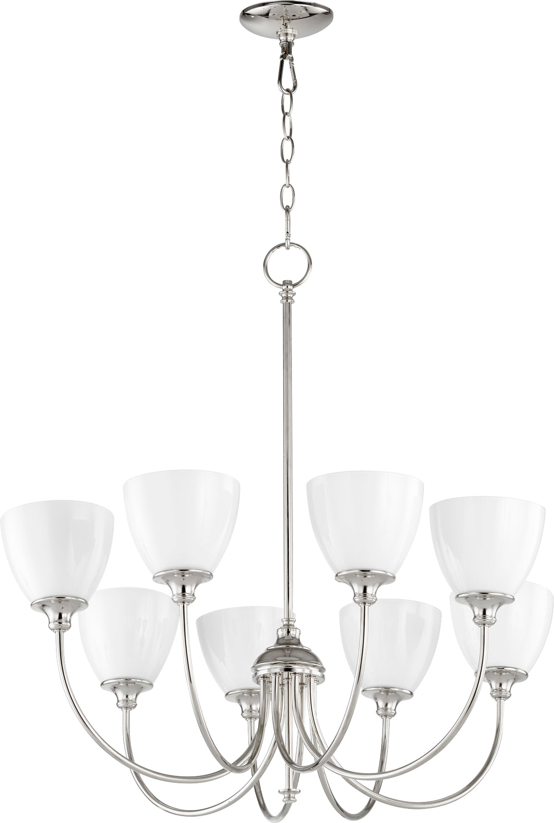 Celeste 8 Light Chandelier - Polished Nickel