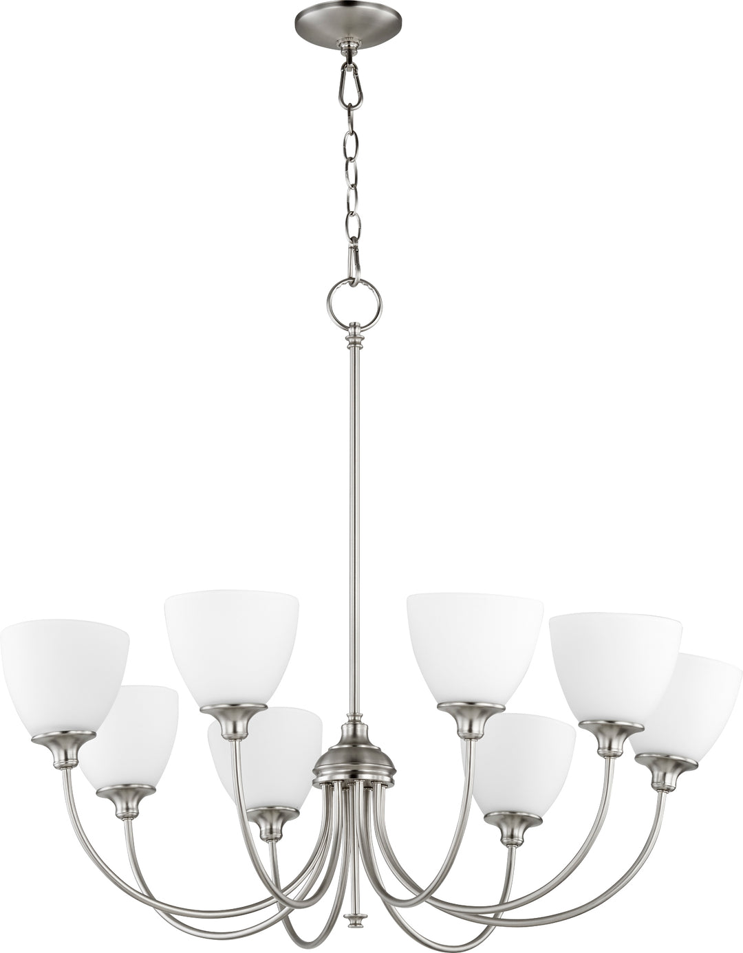 Celeste 8 Light Chandelier - Satin Nickel