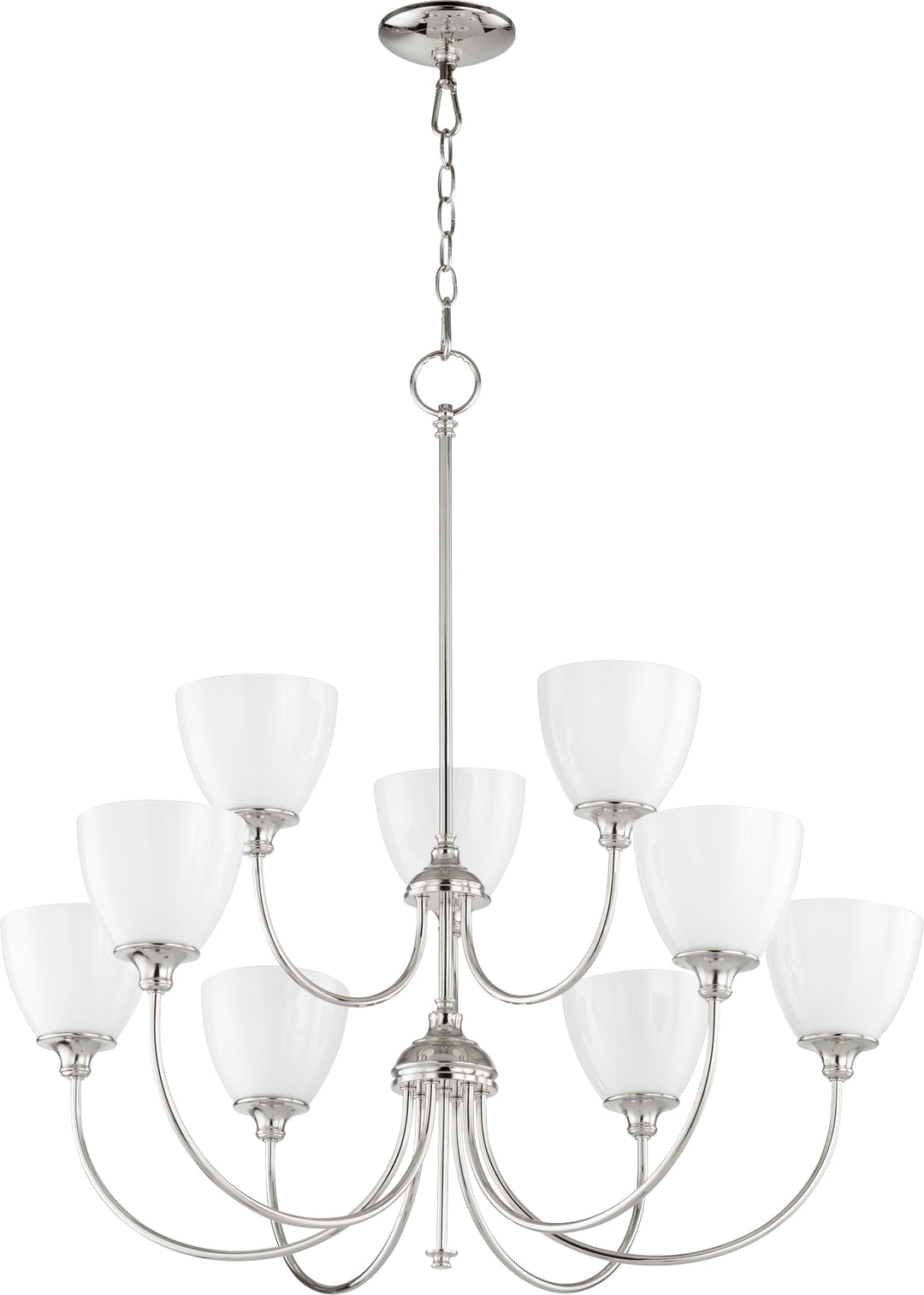 Celeste 9 Light Chandelier - Polished Nickel