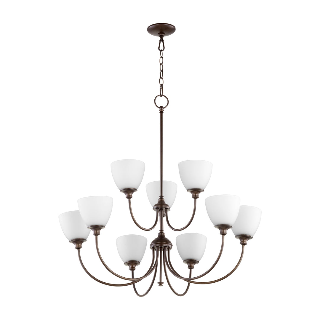 CELESTE 9 Light Chandelier - Oiled Bronze