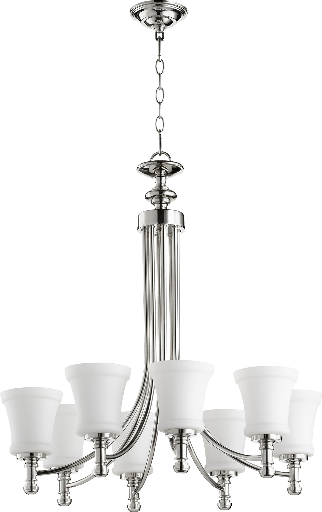 Rossington 8 Light Chandelier - Polished Nickel