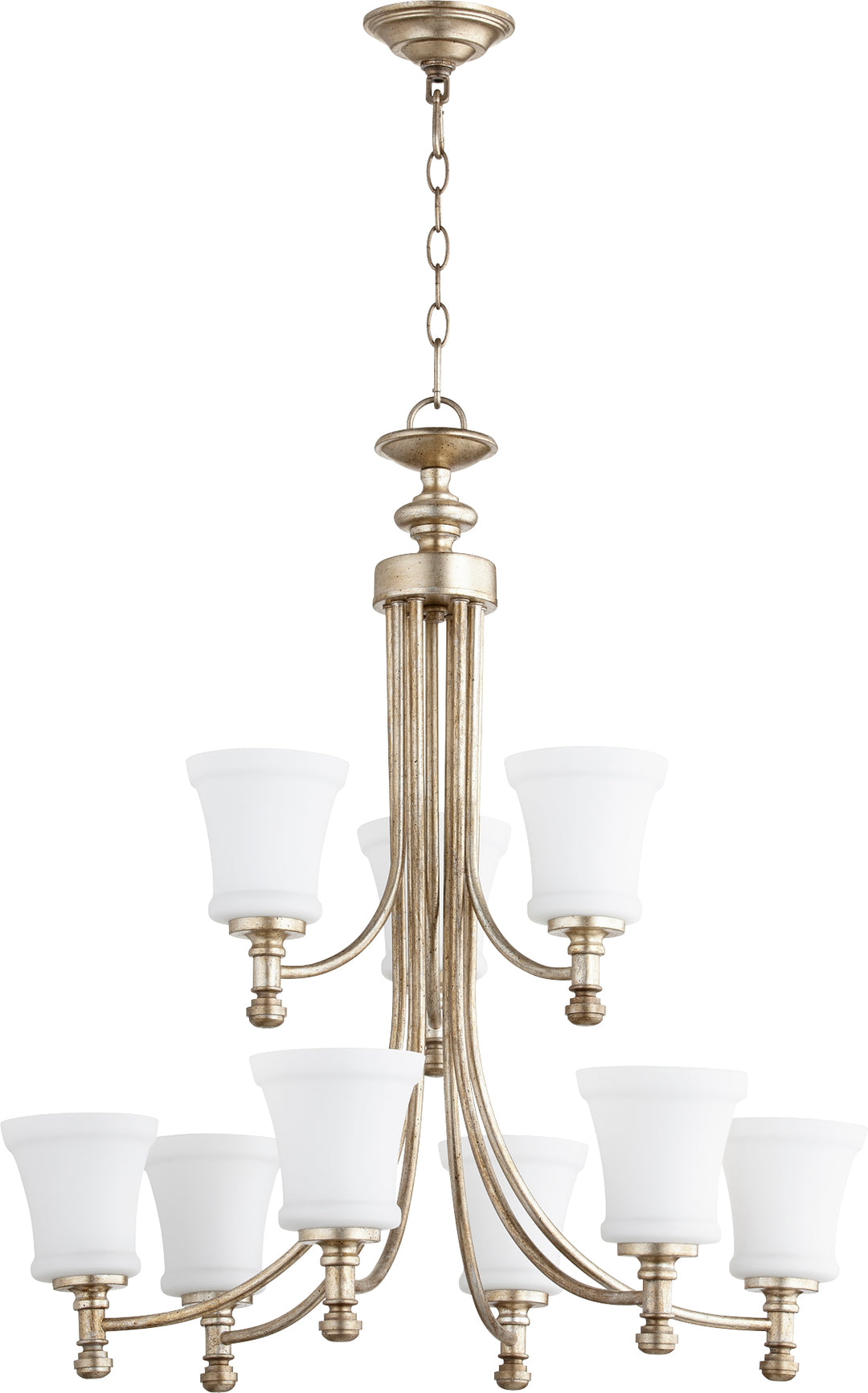 Rossington 6+3 Light - Aged Silver Leaf
