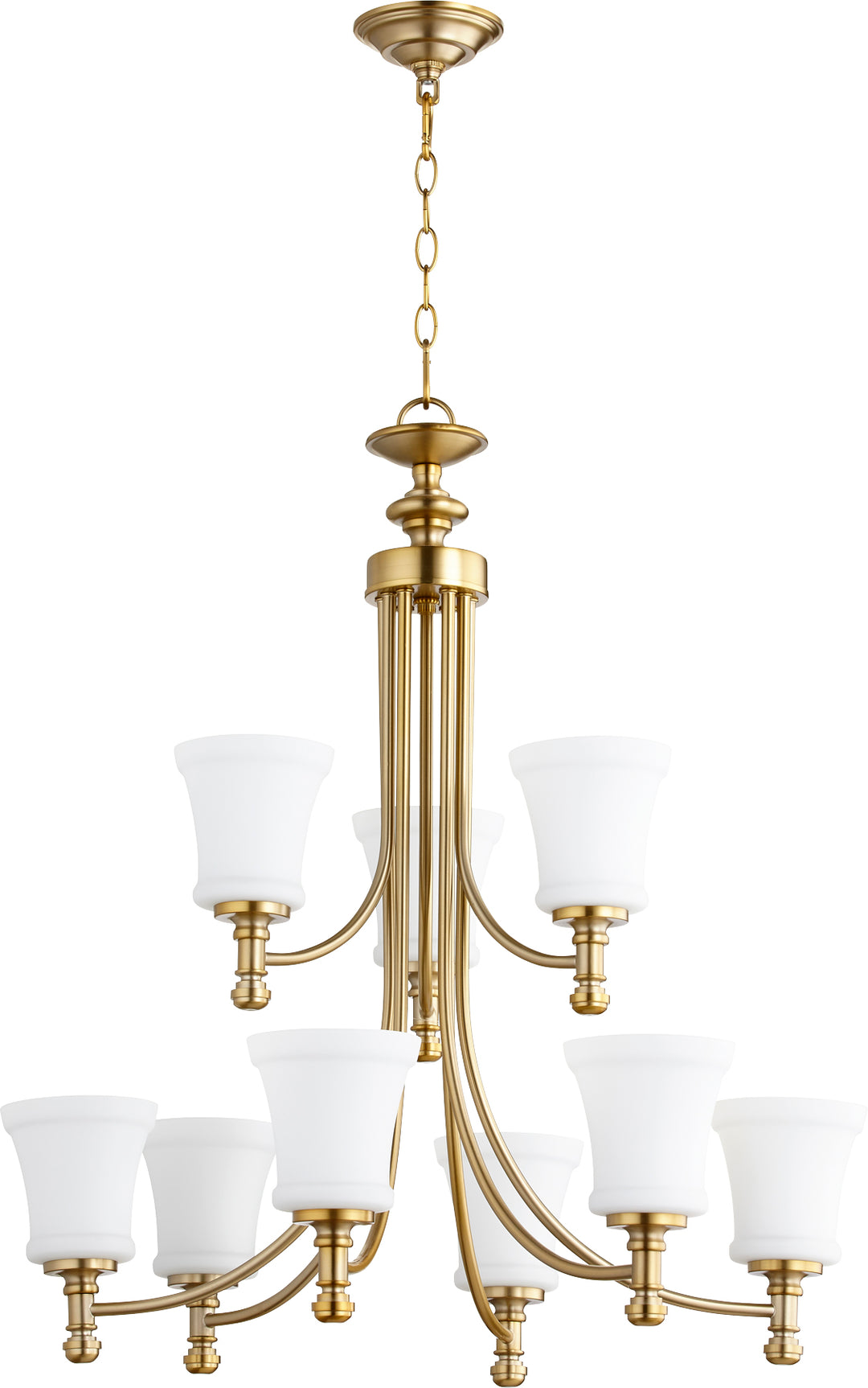 Rossington 6+3 Light - Aged Brass