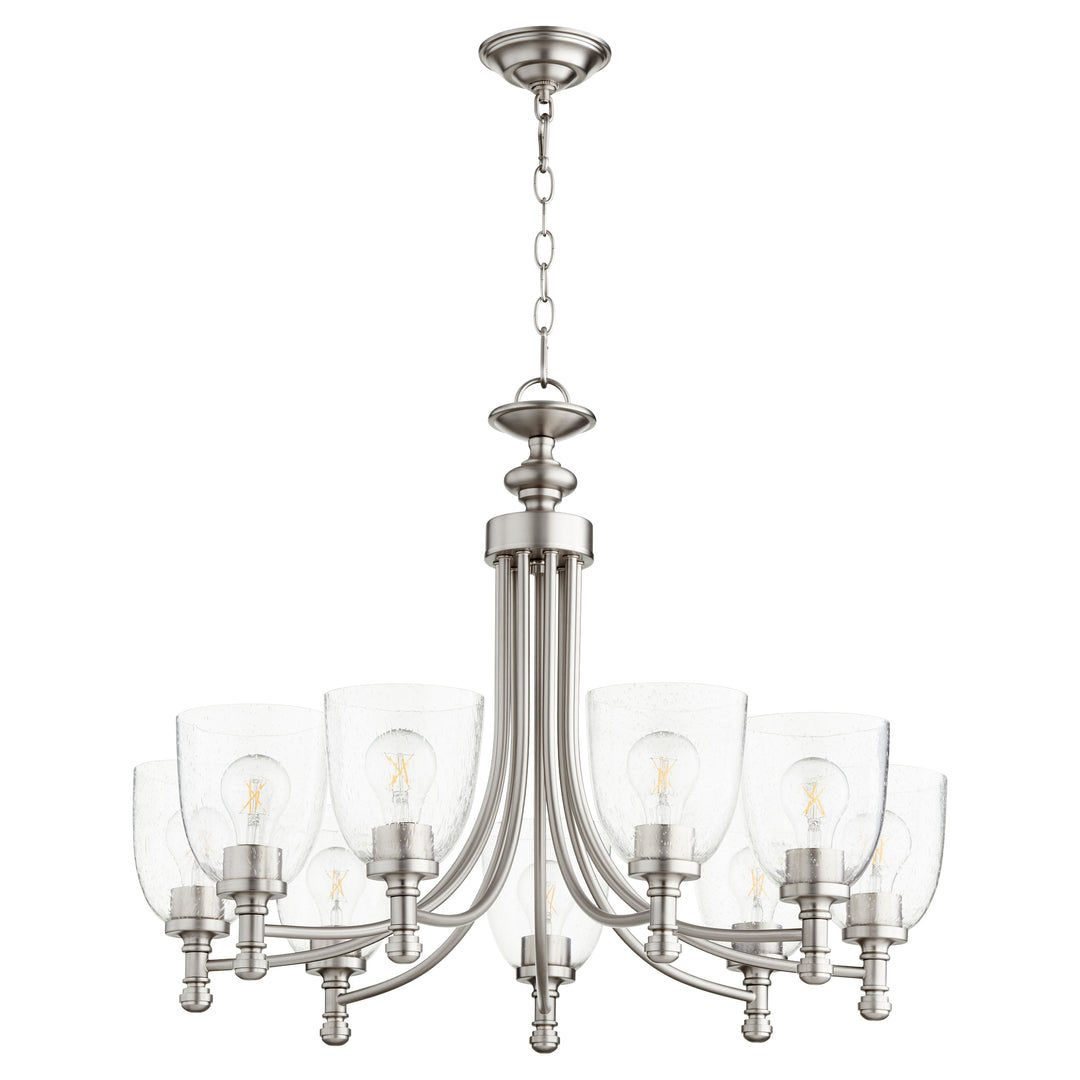 Rossington Clr/Sd Chandelier- Satin Nickel